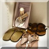 H01. Ladies' sandals from Jimmy Choo, Birkenstock and others. 